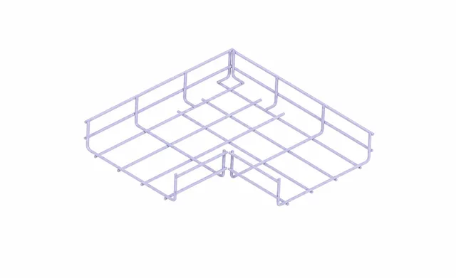 WIRE MESH TRAY 90 DEGREE BEND