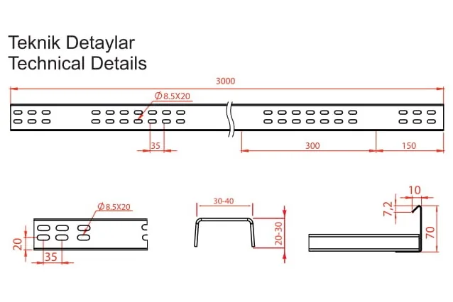 h:60 CABLE LADDERS