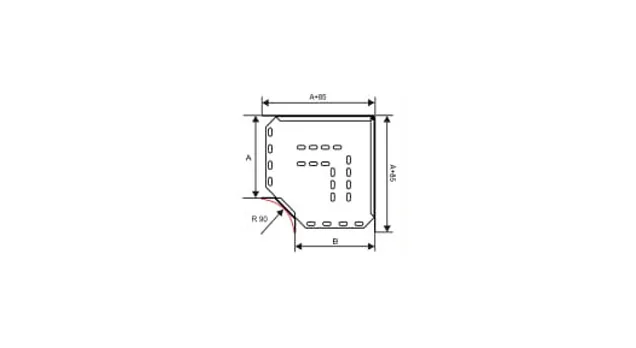 h100 90 DEGREE HORIZONTAL BEND