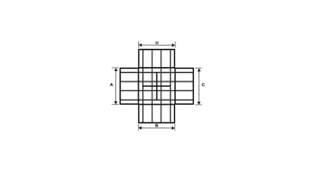 WIRE MESH TRAY CROSS PIECE