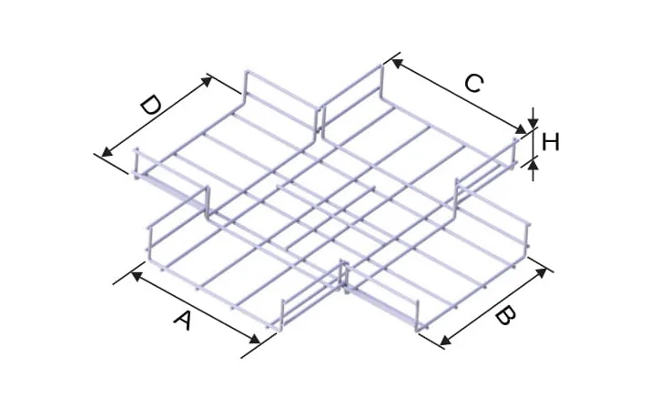 WIRE MESH TRAY CROSS PIECE